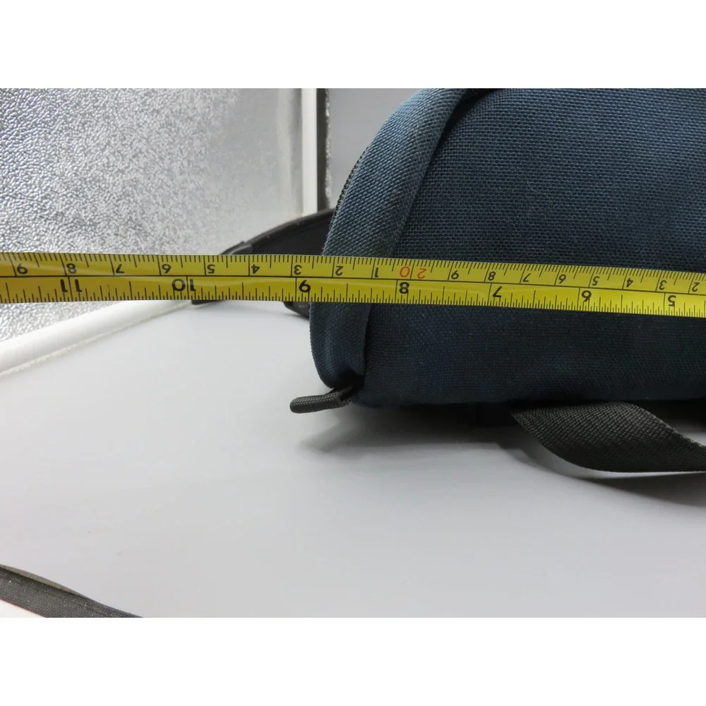 Vintage LL Bean Camera Bag Navy Blue Canvas Made in USA Holster Shoulder Bag